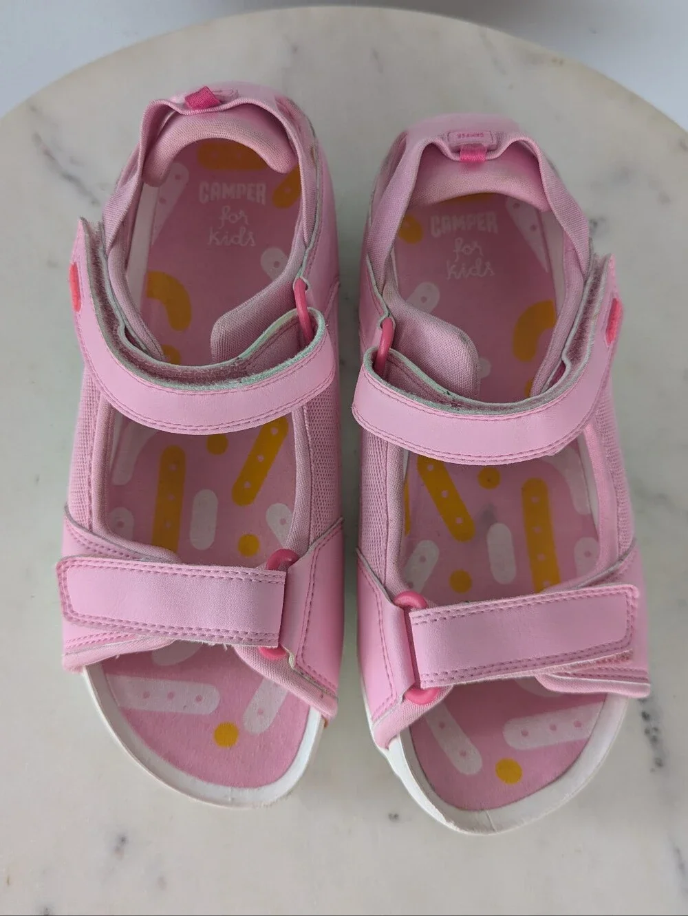 Camper Big Girls Ous Pink Casual Sandals